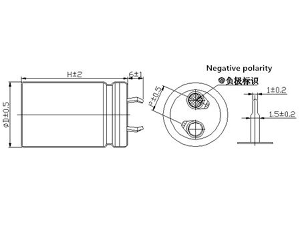 Specification and Drawing of 5.5V High Temperature Supercapacitor