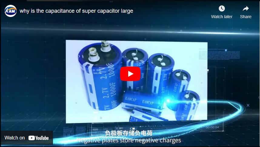 why is the capacitance of super capacitor large